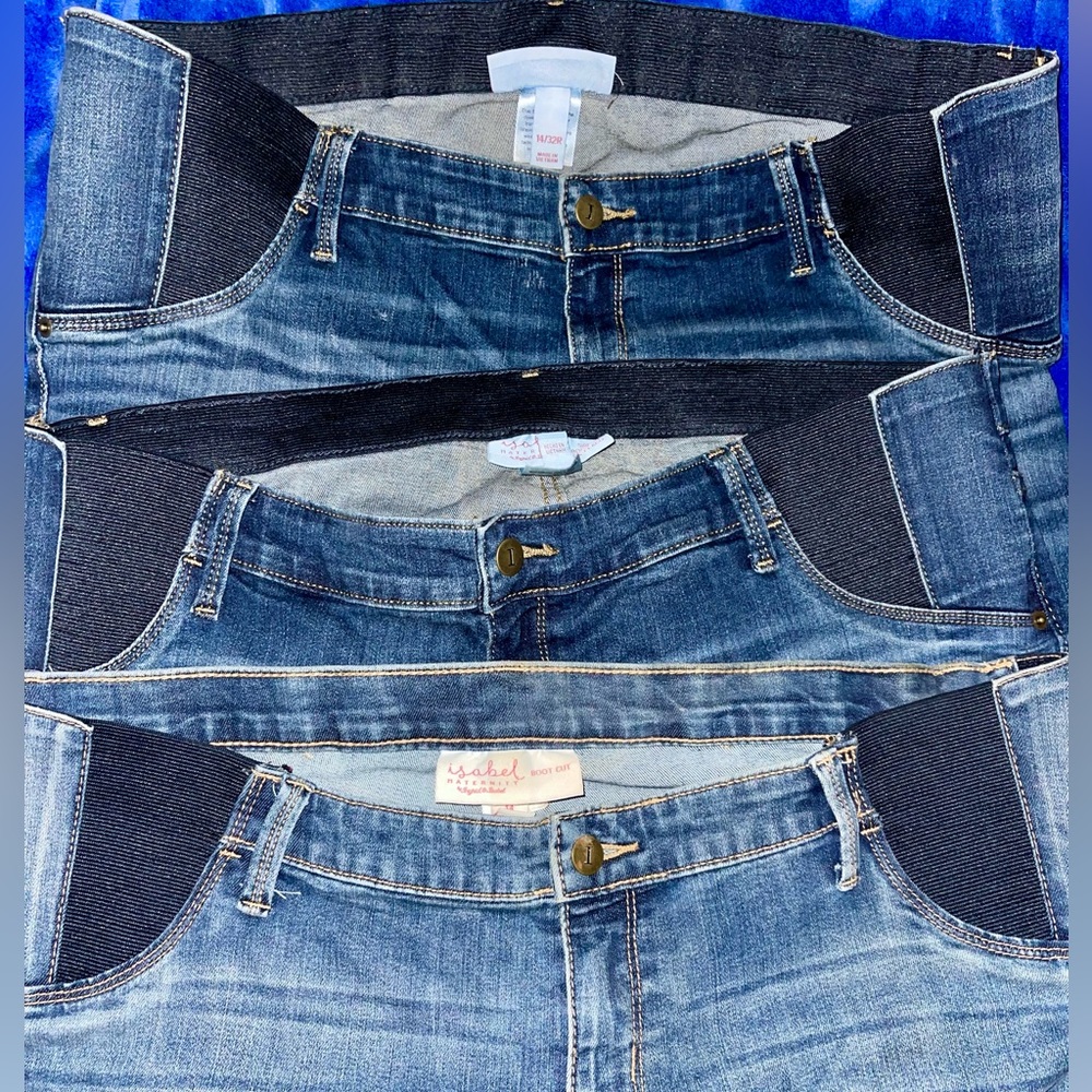 3 pairs of Maternity Jeans.